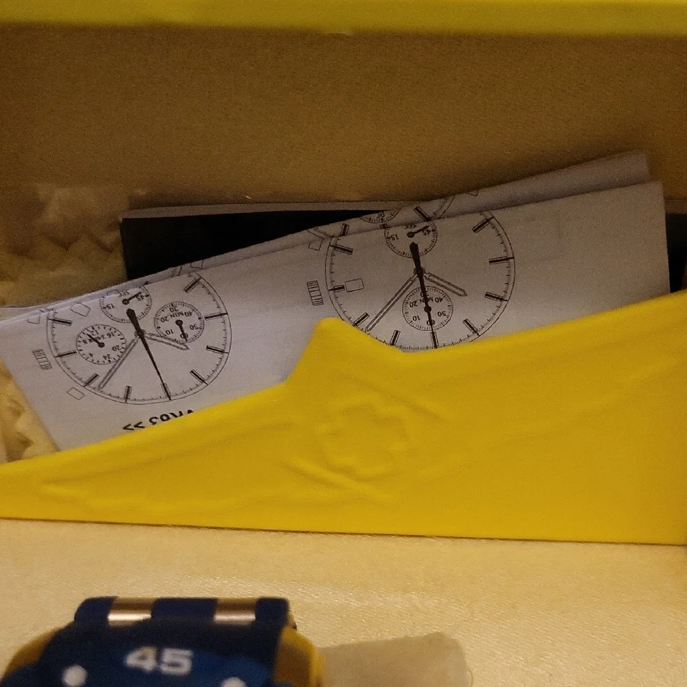 Invicta Navy and Gold Chronograph Timepiece - Picture 2 of 3